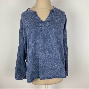Vintage Havana Blue Long Sleeve Top